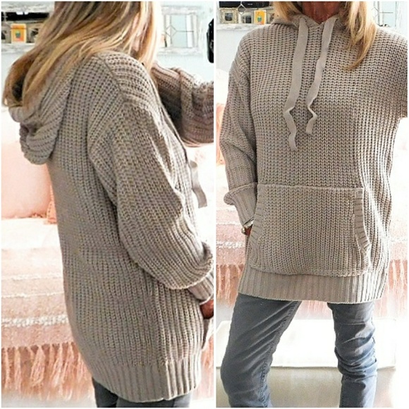 °SALE°°NWT - LT GRAY HOOD SWTR W/ KANGAROO POCKTS - Picture 6 of 7